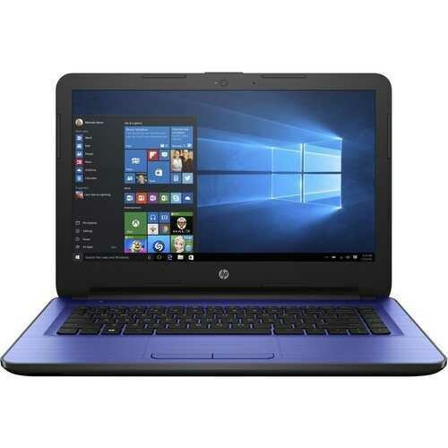 HP 14-am052nr W2M36UA Notebook PC - Intel Celeron N3060 1.6 GHz Dual-Core Processor - 4 GB DDR3L SDRAM - 32 GB SSD - 14-inch LED Display - Windows 10 Home 64-bit - Blue