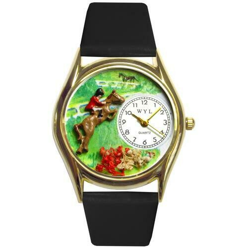 Horse Competition Watch Small Gold Style