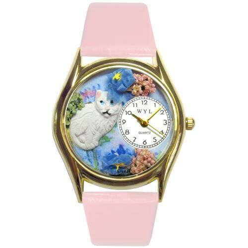 White Cat Watch Small Gold Style