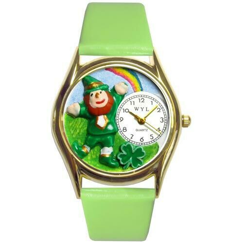 St. Patrick&#39;s Day Watch (Rainbow) Small Gold Style