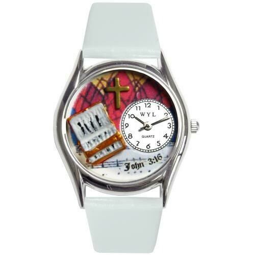 John 3:16 Watch Small Silver Style