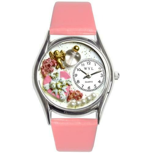 Valentine&#39;s Day Watch (Pink) Small Silver Style