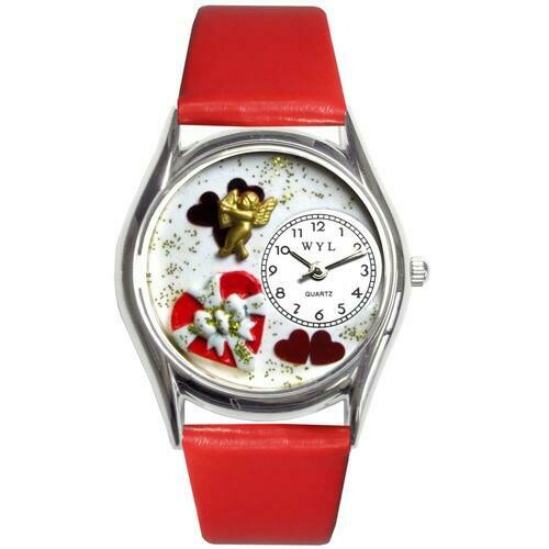 Valentine&#39;s Day Watch (Red) Small Silver Style