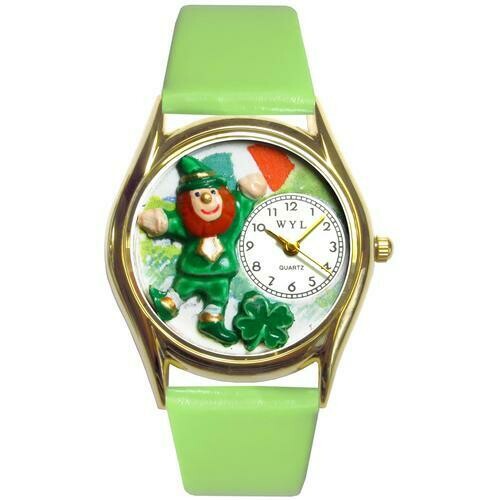 St. Patrick&#39;s Day Watch (Irish Flag) Small Gold Style