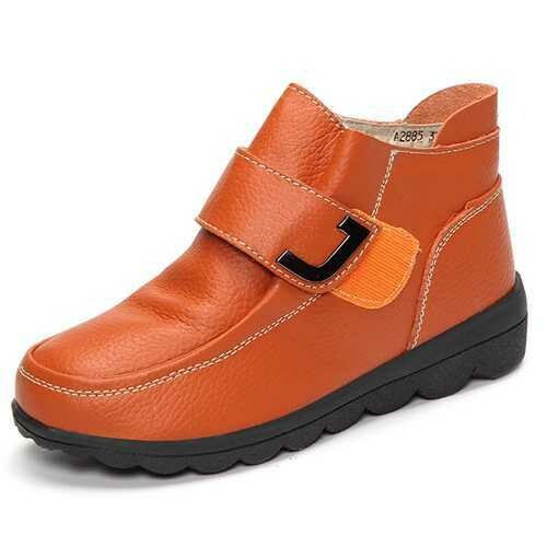 Magic Stick Winter Cotton Ankle Short Boots Anti Skid Flat Boots