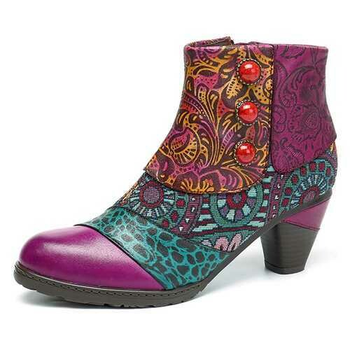 SOCOFY Women Genuine Leather Shoes