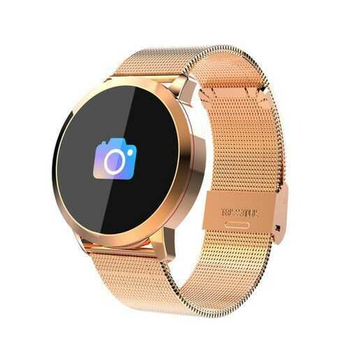 Q8 Smart Watch - gold steel