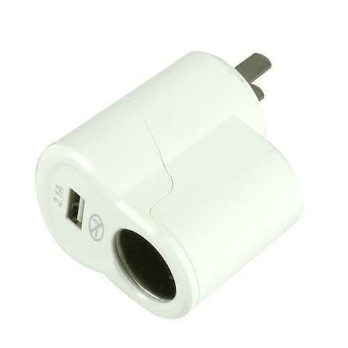 Aoleaky AL-559 Dual USB Fast Charger Cigarette Lighter Car Home Converter 220V to 12V