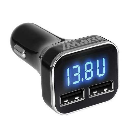 iMars 5V 4.8A Dual USB Car Charger Adapter Current Detection for Cell Phone iPhone SE/6S/6S Plus/6/6 Plus/Galaxy S7