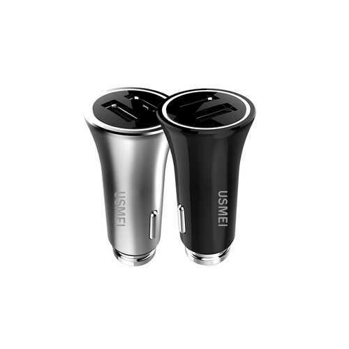 USMEI C8 3.6A Dual USB Car Charger Breathing Light With Voltage And Current LED Display