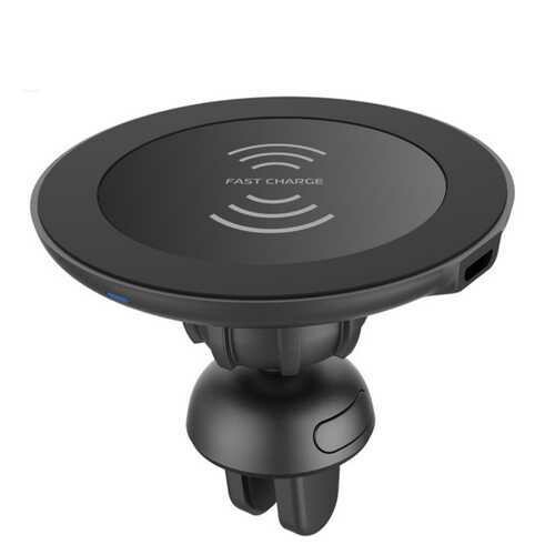 2 in 1 Qi Wireless Charger Car Air Vent Dashboard Phone Holder Magnetic Mount