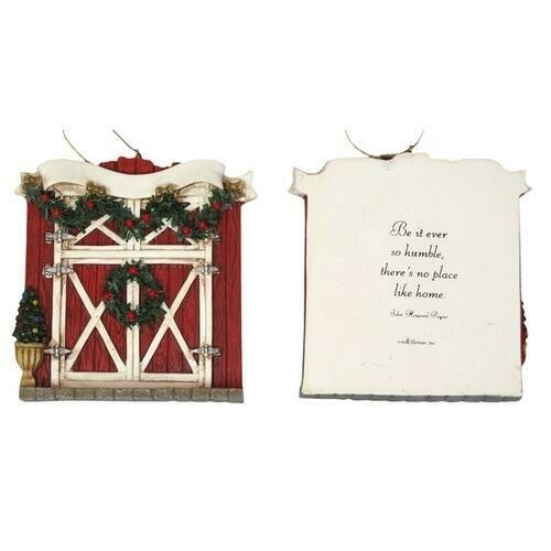 Roman Barn Door Ornament to Personalize