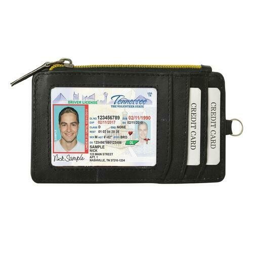 AFONiE RFID- Hang It All Black Leather wallet