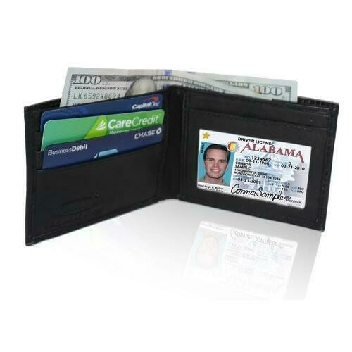 AFONiE RFID-Blocking Genuine Leather Bi-fold
