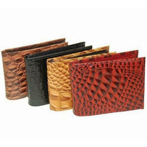 Fashion Croco Print Bi-fold Wallet