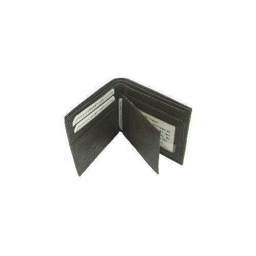 Leather Center Flap Wallet