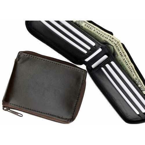 Leather Zip Around Men Wallet