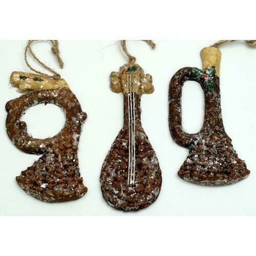 Paperstone Pinecone Ornaments Set of Three