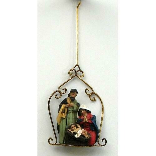 Resin Nativity Ornament