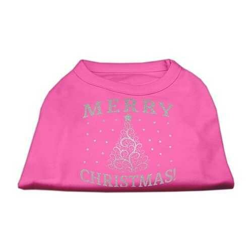 Shimmer Christmas Tree Pet Shirt Bright Pink XXXL (20)
