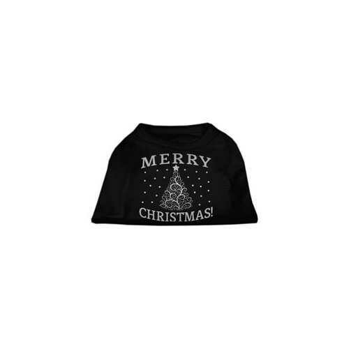 Shimmer Christmas Tree Pet Shirt Black XXXL (20)