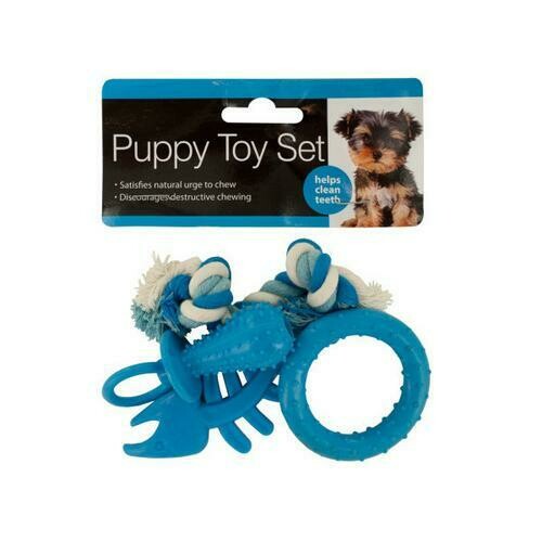 Puppy Teeth-Cleaning Toy Set ( Case of 4 )