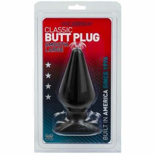 CLASSIC BUTT PLUG-BLACK LARGE CD
