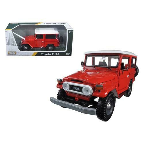 Toyota FJ40 Red 1/24 Diecast Model Car by Motormax