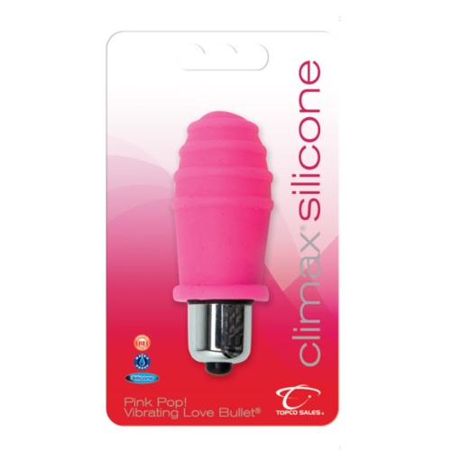 CLIMAX SILICONE VIBRATING BULLET PINK POP