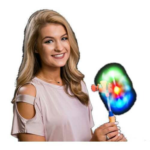 Light Up Multicolor Finding Nemo Orange Clown Fish Windmill