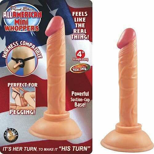 ALL AMERICAN MINI WHOPPERS 4IN STRAIGHT DONG FLESH