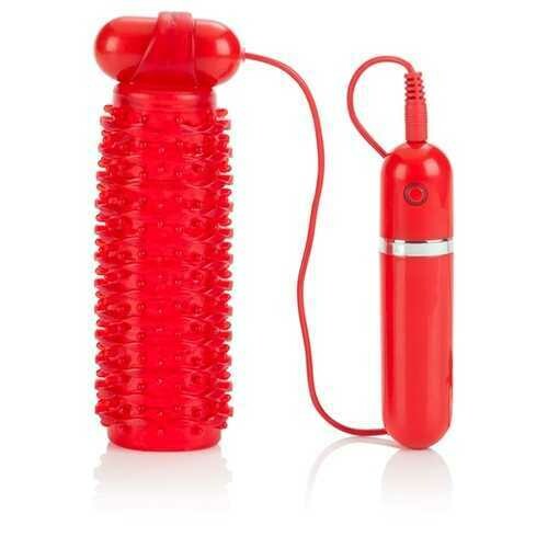 ADONIS VIBRATING STROKER RED