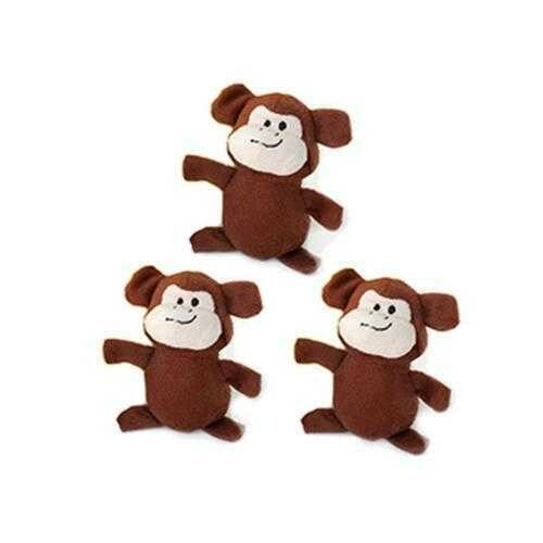 ZippyPaws Miniz Dog Toys - Monkeys