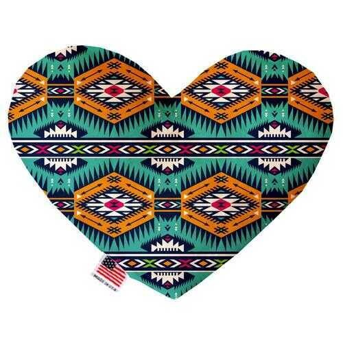 Heart Dog Toy - Turquoise Southwest