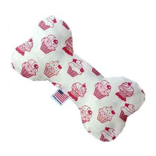 Bone Dog Toy - Pink Whimsy Cupcakes