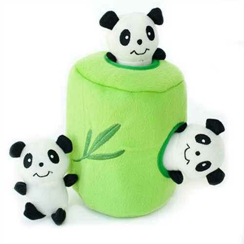 ZippyPaws Burrow Dog Toy - Panda &#39;n Bamboo