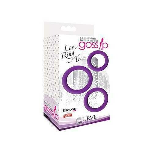 GOSSIP LOVE RING TRIO VIOLET