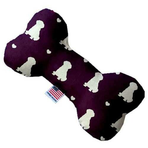 Purple Puppy Love 8 inch Bone Dog Toy