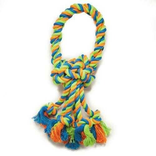 Grriggles Mighty Bright Rope Dog Toy - Loops
