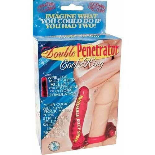 DOUBLE PENETRATOR COCKRING RED
