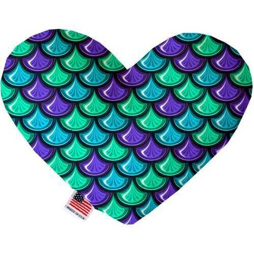 Mermaid Scales 8 inch Heart Dog Toy
