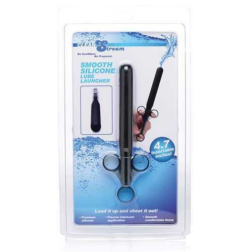 CleanStream Smooth Silicone Lubricant Launcher - Black