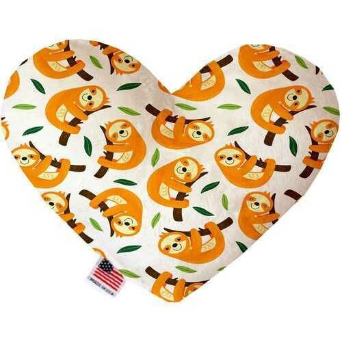 Sleepy Sloths 8 inch Heart Dog Toy