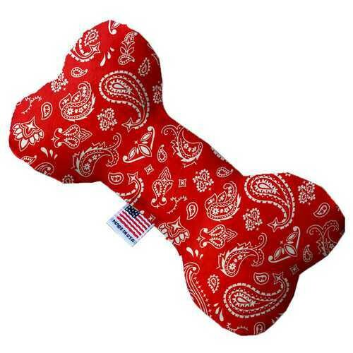 Red Western 10 Inch Bone Dog Toy