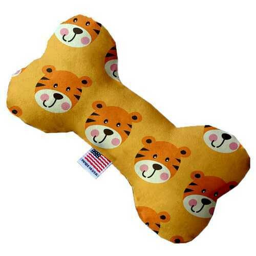 Tally the Tiger 8 inch Bone Dog Toy