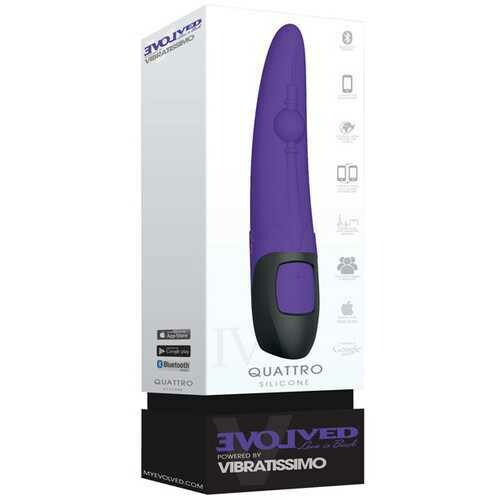 Evolved Vibratissimo Quattro G Spot Vibe - Purple/Black
