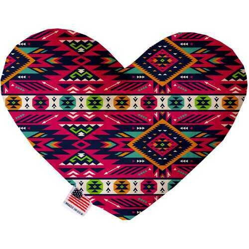 Pink Southwest 8 inch Heart Dog Toy
