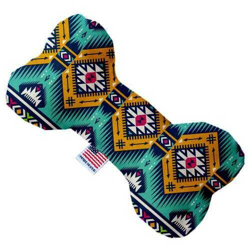 Turquoise Southwest 8 inch Bone Dog Toy