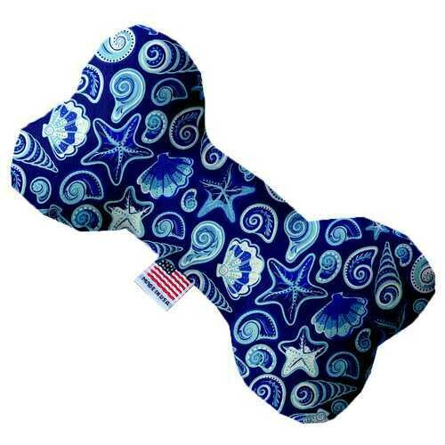 Blue Seashells 6 Inch Bone Dog Toy
