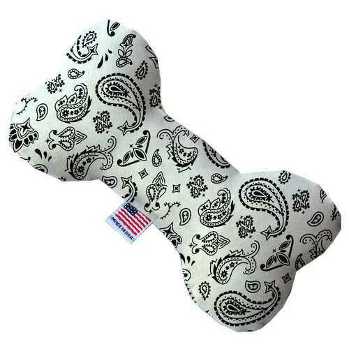 White Western 8 Inch Bone Dog Toy